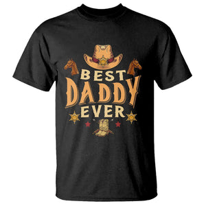 Horse Dad T Shirt Best Daddy Ever Retro Western Cowboy Style TS02 Black Print Your Wear