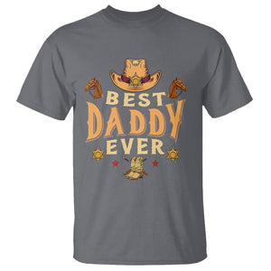 Horse Dad T Shirt Best Daddy Ever Retro Western Cowboy Style TS02 Charcoal Print Your Wear