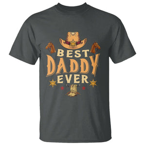 Horse Dad T Shirt Best Daddy Ever Retro Western Cowboy Style TS02 Dark Heather Print Your Wear