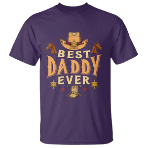 Horse Dad T Shirt Best Daddy Ever Retro Western Cowboy Style TS02 Purple Print Your Wear