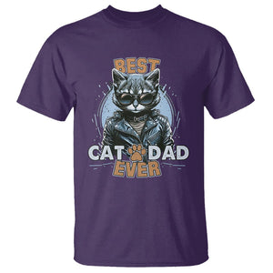 Best Cat Dad Ever T Shirt Cool Cat Lovers Father's Day TS02 Purple Print Your Wear