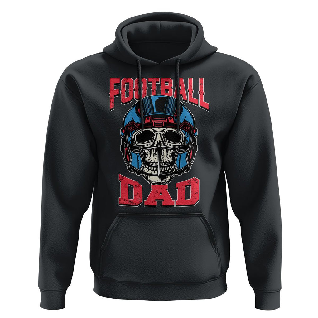 Football Dad Hoodie Skull With Helmet Rugby Father's Day TS02 Black Print Your Wear