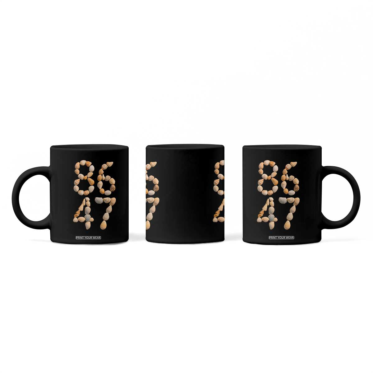 86 47 Seashell Subtle Summer Coastal Graphic Coffee Mug Viral Beach Walk Political Satire TS02 Print Your Wear