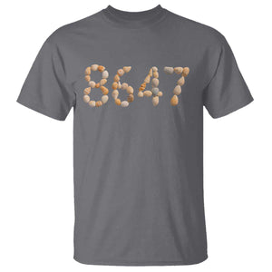 86 47 Seashell Beach Walk Graphic T Shirt Subtle Coastal Summer Political Satire TS02 Charcoal Print Your Wear