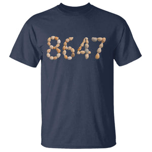 86 47 Seashell Beach Walk Graphic T Shirt Subtle Coastal Summer Political Satire TS02 Navy Print Your Wear