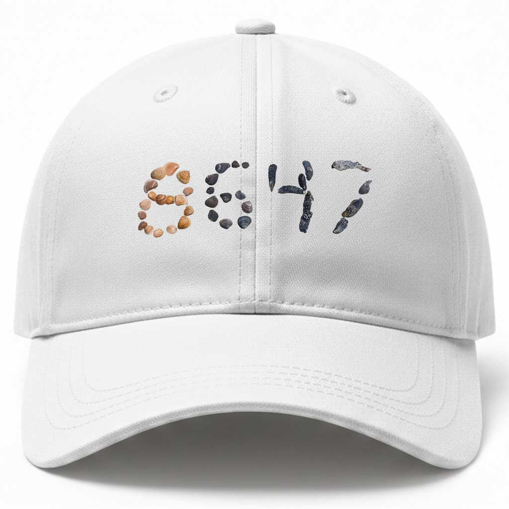 86 47 Seashell Graphic Subtle Summer Coastal Baseball Cap Viral 2026 Beach Walk Political Satire TS02 Print Your Wear