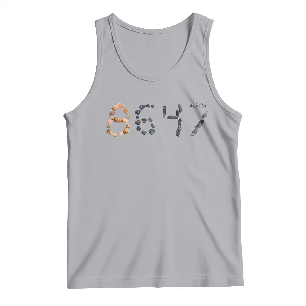 86 47 Seashell Graphic Subtle Summer Coastal Tank Top Viral 2026 Beach Walk Political Satire TS02 Athletic Heather Print Your Wear