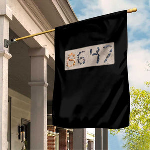 86 47 Seashell Beach Sand Graphic Garden Flag Subtle Coastal Summer Political Satire TS02 Print Your Wear