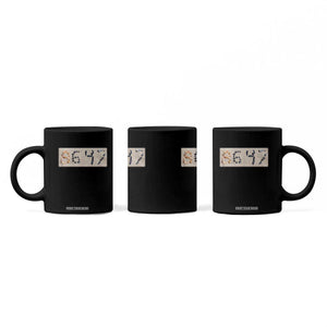 86 47 Seashell Beach Sand Graphic Coffee Mug Subtle Coastal Summer Political Satire TS02 Print Your Wear