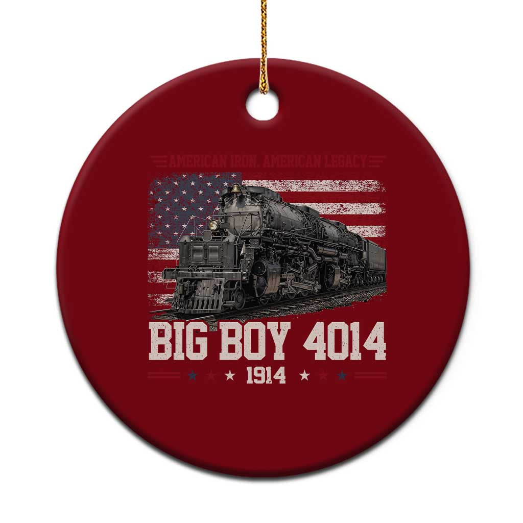 Vintage USA Steam Locomotive Patriotic Pride Ceramic Ornament American Iron American Legacy TS02 1pc Red Print Your Wear