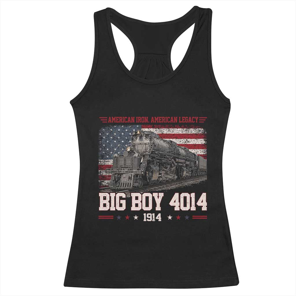 Vintage USA Steam Locomotive Patriotic Pride Racerback Tank Top American Iron American Legacy TS02 Black Print Your Wear