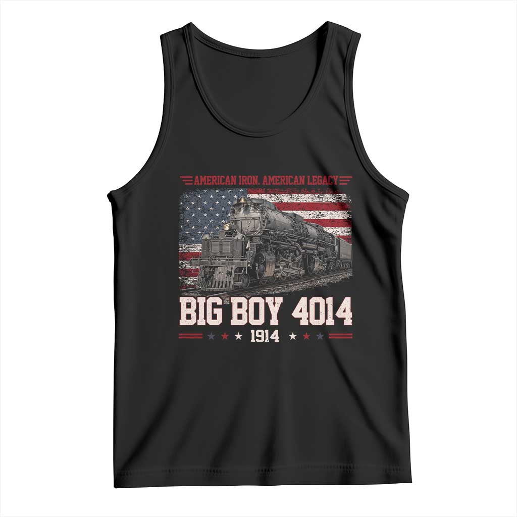 Vintage USA Steam Locomotive Patriotic Pride Tank Top American Iron American Legacy TS02 Black Print Your Wear