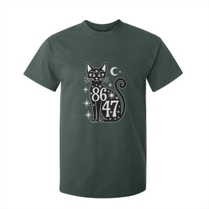 86 47 Celestial Black Cat Mystic T Shirt For Kid Moon Stars Coded Political Satire TS02 Dark Forest Green Print Your Wear