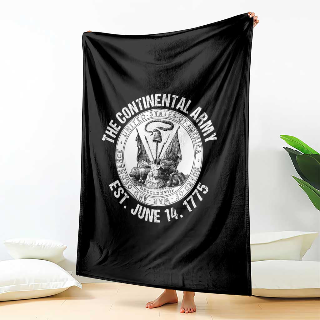 The Continental Army Est 1775 Throw Blanket Patriotic US Military History Graphic TS02 Print Your Wear