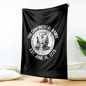 The Continental Army Est 1775 Throw Blanket Patriotic US Military History Graphic TS02 Print Your Wear