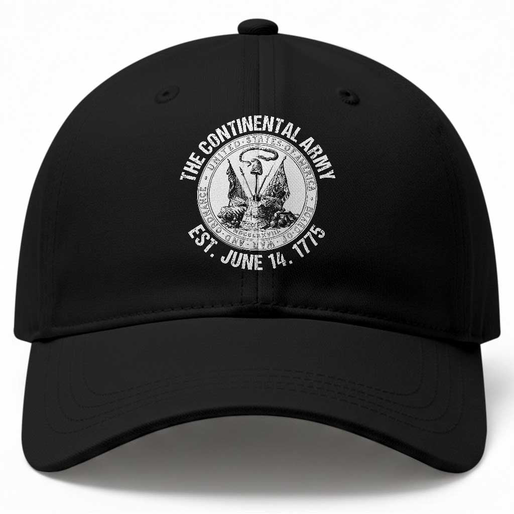 The Continental Army Est 1775 Baseball Cap Patriotic US Military History Graphic TS02 Print Your Wear