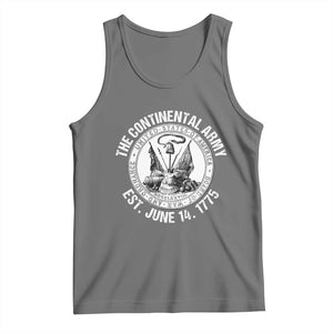 The Continental Army Est 1775 Tank Top Patriotic US Military History Graphic TS02 Black Heather Print Your Wear