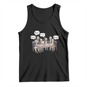 Bruh Founding Fathers Constitutional Convention Tank Top Funny American History Humorous Patriot TS02 Black Print Your Wear