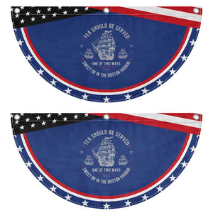 Tea Should Be Served In The Boston Harbor Patriotic Fan Flag Funny Sarcastic American History TS02 2pcs pack Classic Navy Print Your Wear