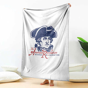 George Washington The American Revolution Throw Blanket Distressed Sketch Historic Patriotic Graphic TS02 Print Your Wear