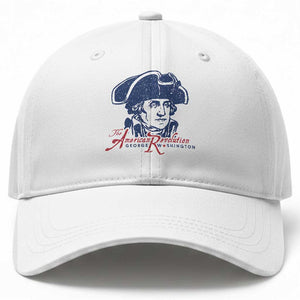 George Washington The American Revolution Baseball Cap Distressed Sketch Historic Patriotic Graphic TS02 Print Your Wear