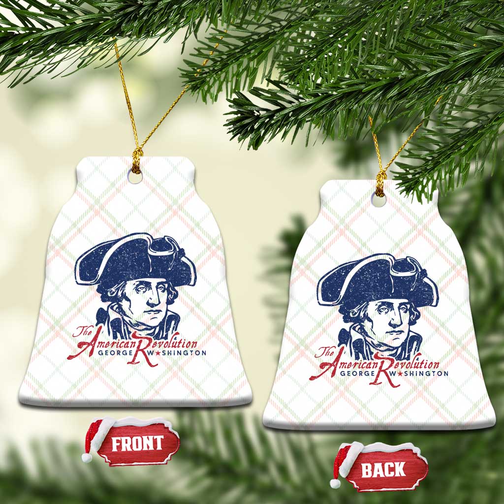 George Washington The American Revolution Ceramic Ornament Distressed Sketch Historic Patriotic Graphic TS02 Print Your Wear