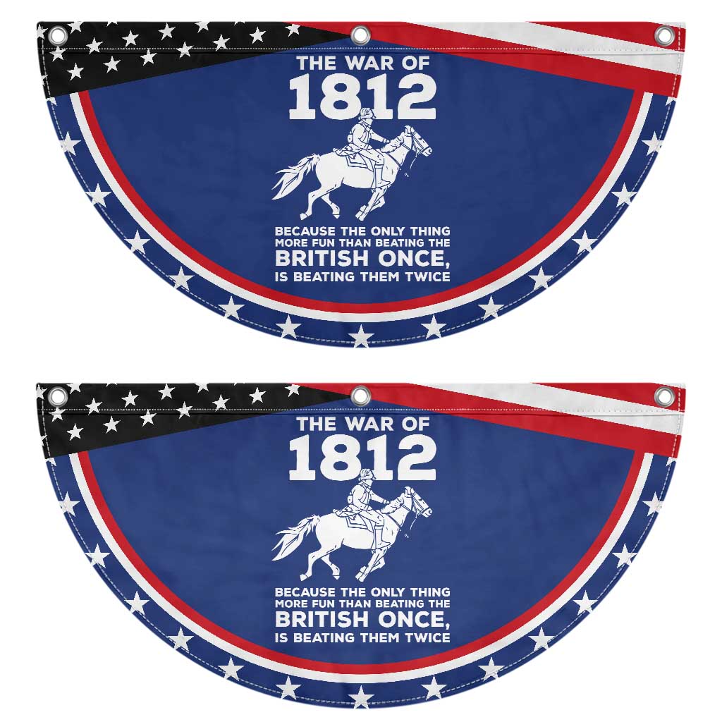 The War Of 1812 Patriotic Fan Flag Beating The British Twice Funny Military History TS02 2pcs pack Classic Navy Print Your Wear