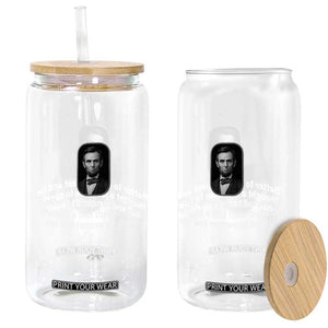 Abraham Lincoln Wise Quote Glass Can Better To Remain Silent Sarcastic Wisdom TS02 Print Your Wear