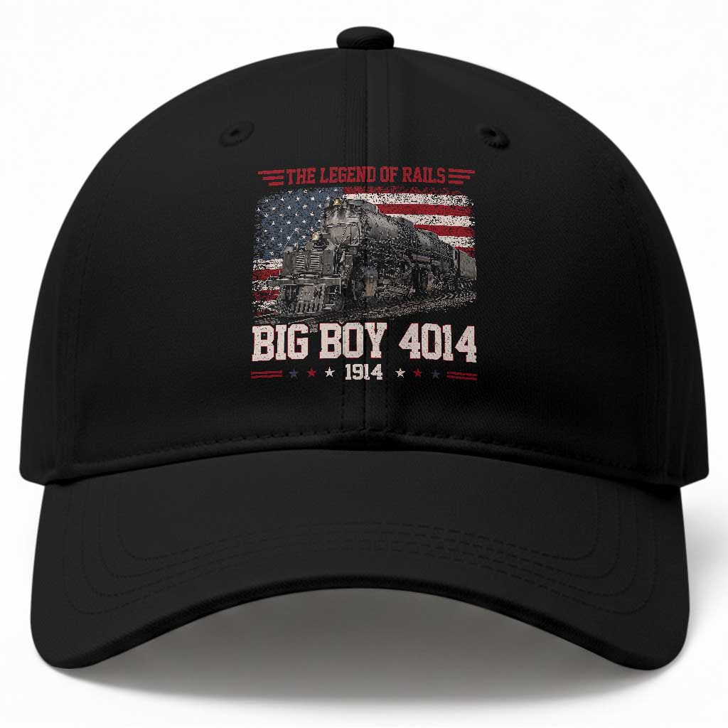 Vintage Steam Locomotive Heritage Baseball Cap The Legend of Rails American Flag TS02 Print Your Wear