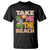 Summer Vibe Funny Cat T Shirt Take Me To The Beach TS02 Black Print Your Wear