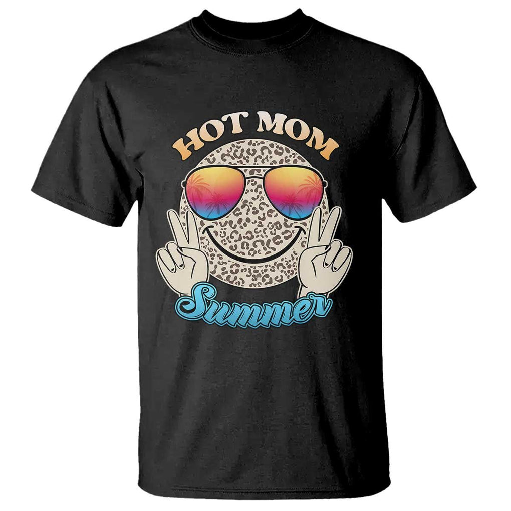 Hot Mom Summer T Shirt Chillin' Vibe Leopard Mommy TS02 Black Print Your Wear