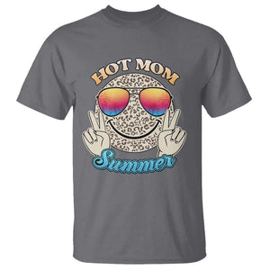 Hot Mom Summer T Shirt Chillin' Vibe Leopard Mommy TS02 Charcoal Print Your Wear