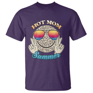 Hot Mom Summer T Shirt Chillin' Vibe Leopard Mommy TS02 Purple Print Your Wear