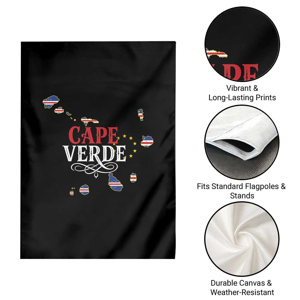 Cabo Verde Islands Flag Map Garden Flag Cape Verde Vintage Pride TS02 Print Your Wear