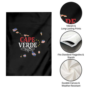 Cabo Verde Islands Flag Map Garden Flag Cape Verde Vintage Pride TS02 Print Your Wear