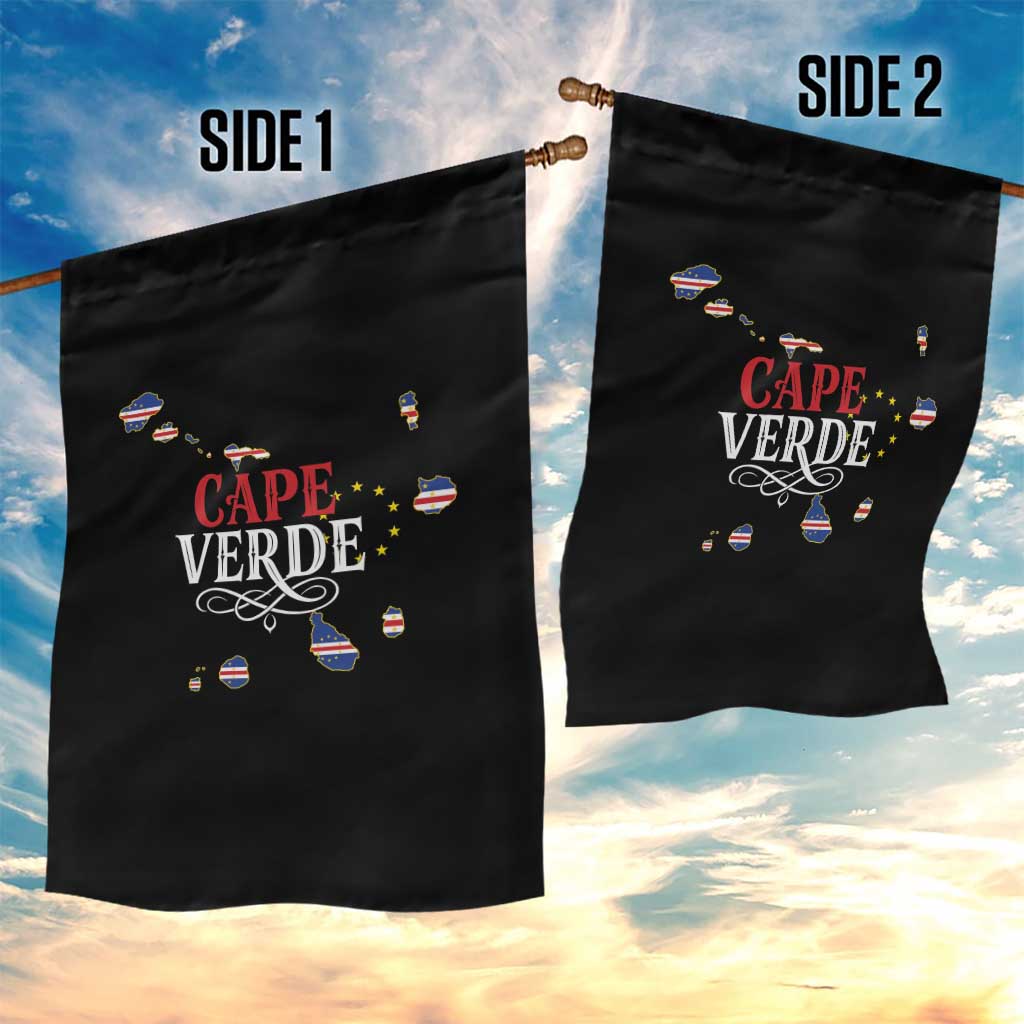 Cabo Verde Islands Flag Map Garden Flag Cape Verde Vintage Pride TS02 Print Your Wear