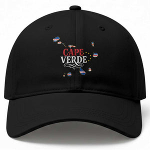 Cabo Verde Islands Flag Map Baseball Cap Cape Verde Vintage Pride TS02 Print Your Wear