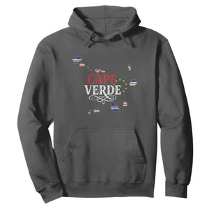 Cabo Verde Islands Flag Map Hoodie Cape Verde Vintage Pride TS02 Dark Heather Print Your Wear