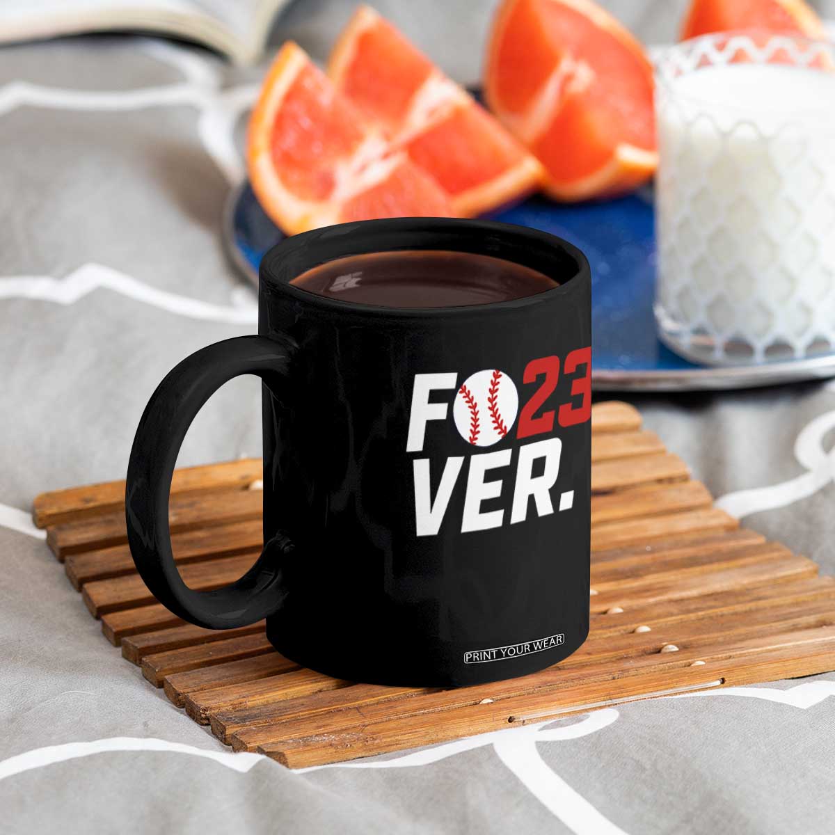 Classic Baseball Jersey Number 23 Coffee Mug Fo23ever #23 Ball Sports Fan - Print Your Wear