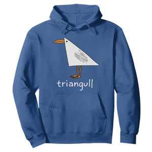 Triangull Funny Triangle Seagull Meme Hoodie Geometry Bird Pun Minimalist Coastal Graphic TS02 Royal Blue Print Your Wear