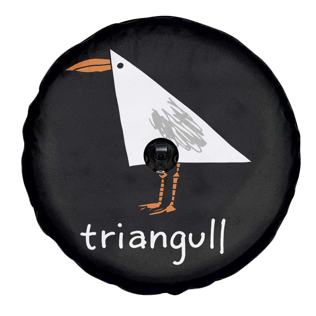 Triangull Funny Triangle Seagull Meme Spare Tire Cover Geometry Bird Pun Minimalist Coastal Graphic TS02 Print Your Wear