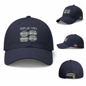 Simpler Times Retro Pager Code Nostalgia 90s Baseball Cap 07734 143 14 1432 Vintage Beeper Graphic