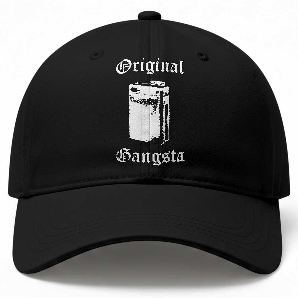 Original Gangsta Vintage Portable Cassette Player Baseball Cap Retro 80s 90s Music Audio Inspo