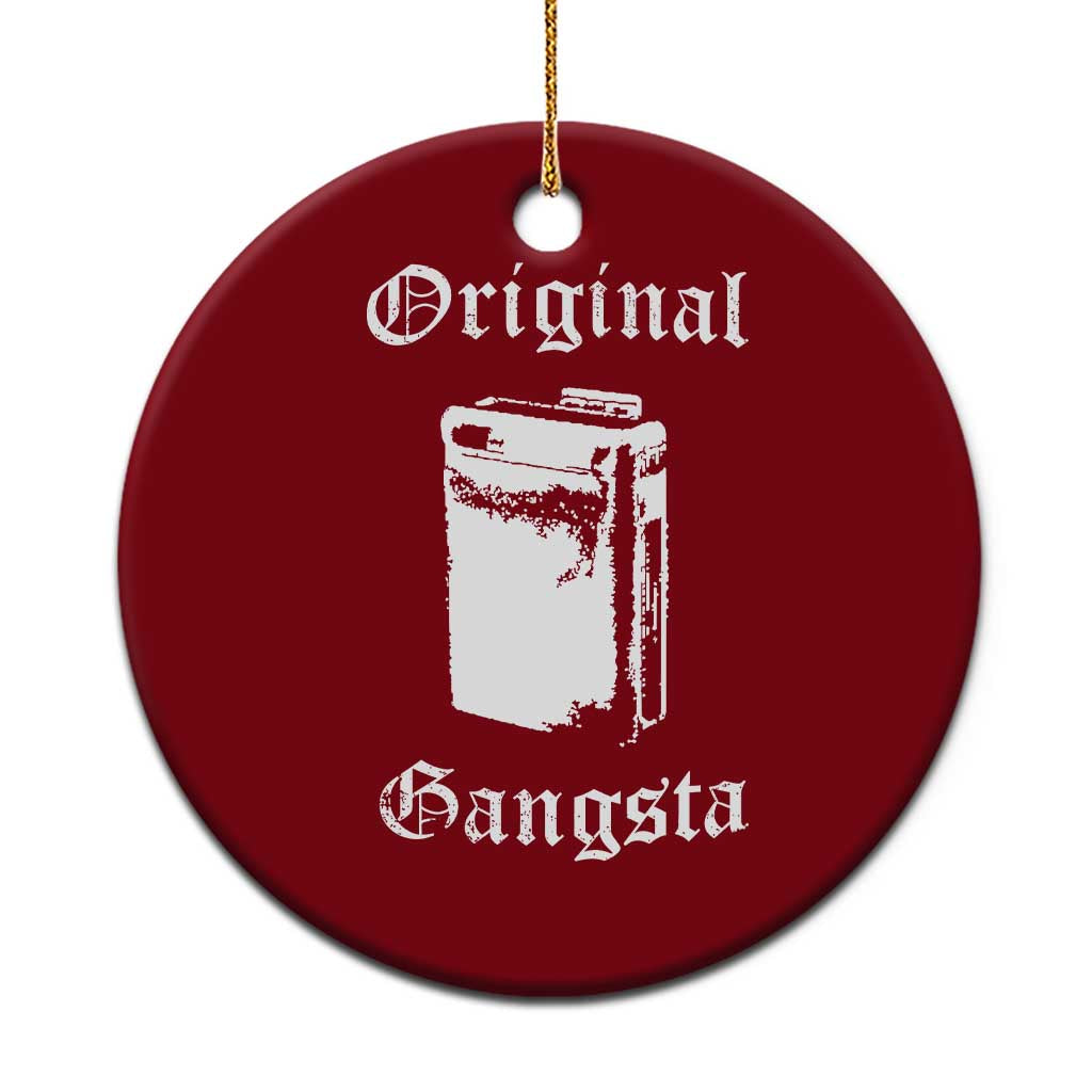 Original Gangsta Vintage Portable Cassette Player Ceramic Ornament Retro 80s 90s Music Audio Inspo