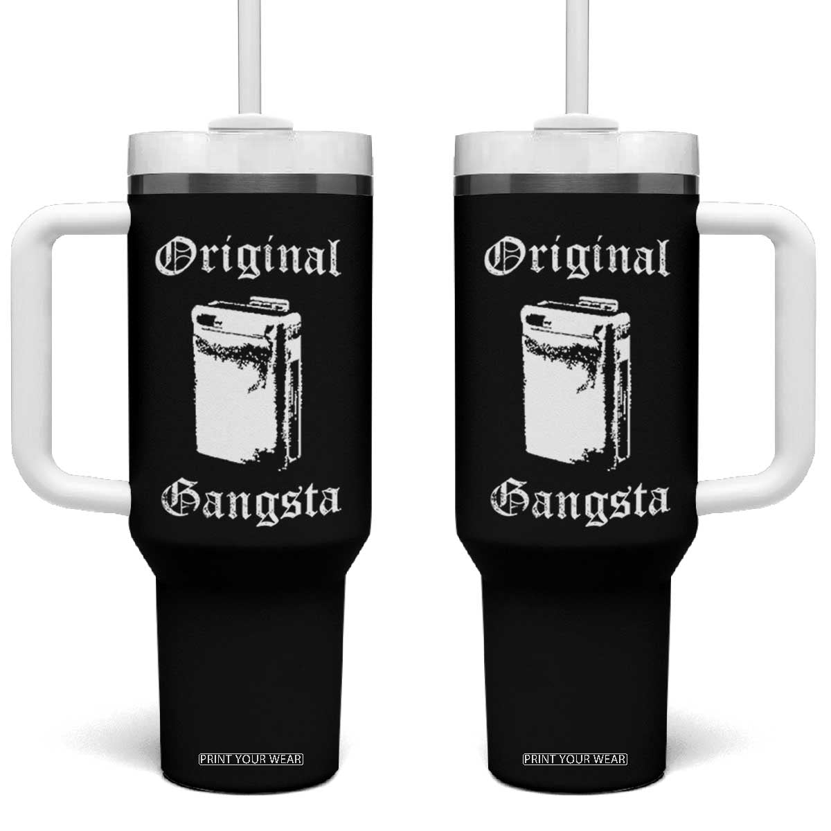 Original Gangsta Vintage Portable Cassette Player Tumbler With Handle Retro 80s 90s Music Audio Inspo