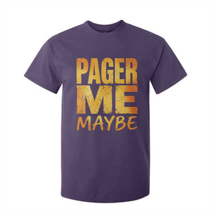 Pager Me Maybe Funny Vintage Beeper Code T Shirt For Kid 90s Retro Tech Pop Culture