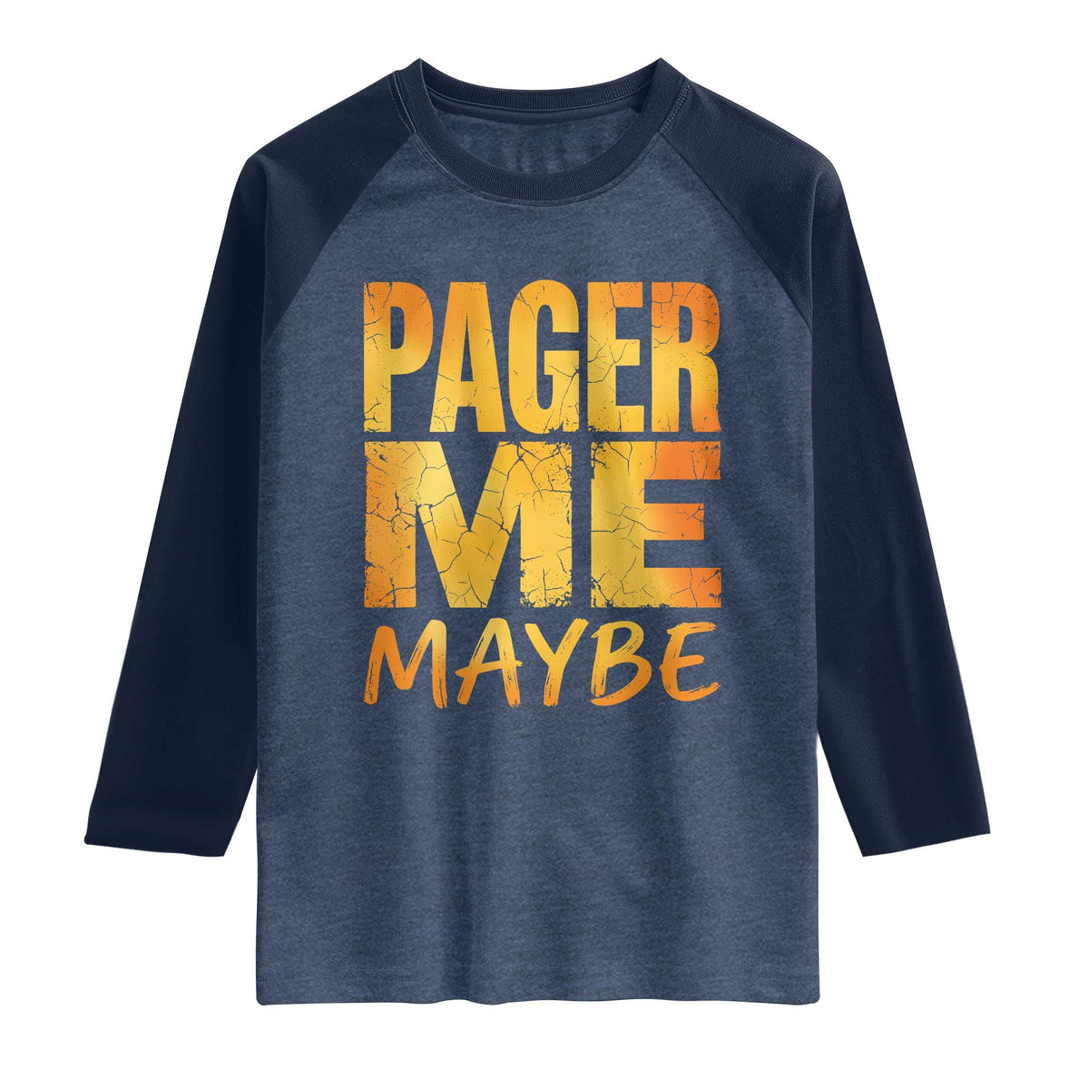 Pager Me Maybe Funny Vintage Beeper Code Raglan Shirt 90s Retro Tech Pop Culture