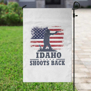 Idaho Shoots Back Distressed American Flag Garden Flag Cowboy Gunslinger Graphic TS02 Print Your Wear