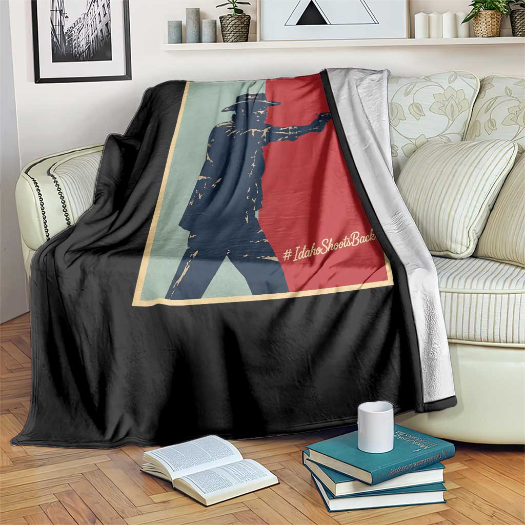 Idaho Shoots Back Vintage Pop Art Poster Style Graphic Throw Blanket TS02 Print Your Wear