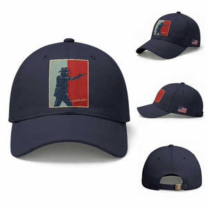 Idaho Shoots Back Vintage Pop Art Poster Style Graphic Baseball Cap TS02 Baseball Cap Universal Fit Navy Print Your Wear